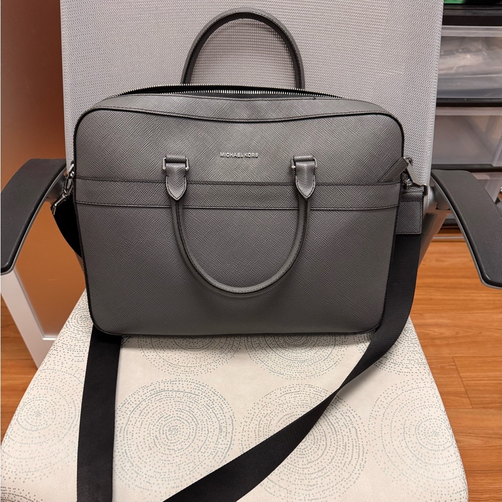 Michael Kors Charcoal Laptop Bag